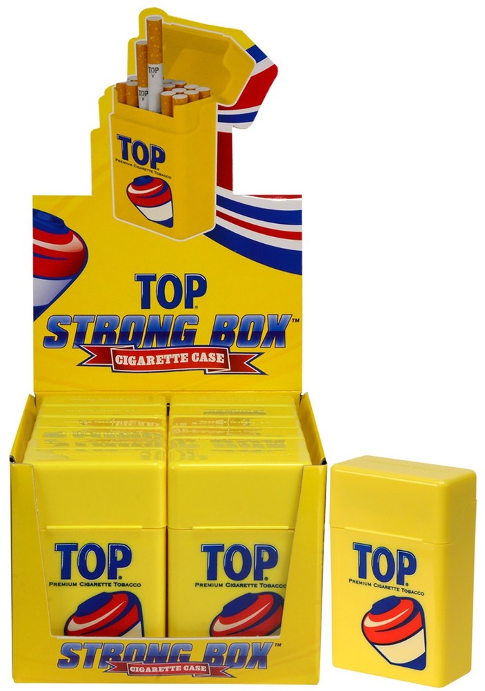 TOP Strong Box Cigarette Case - Regular 84mm King Size (12 Boxes) Crush Proof