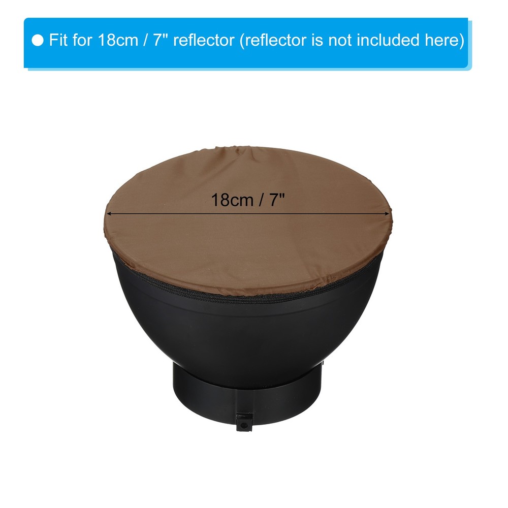 7" 18cm soft diffuser lamp cover, 2pcs diffuser cloth, brown