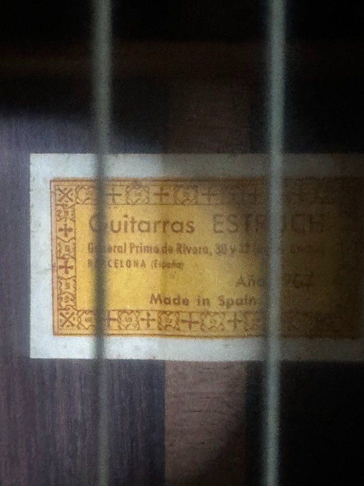 Juan Estruch 1967 classical guitar