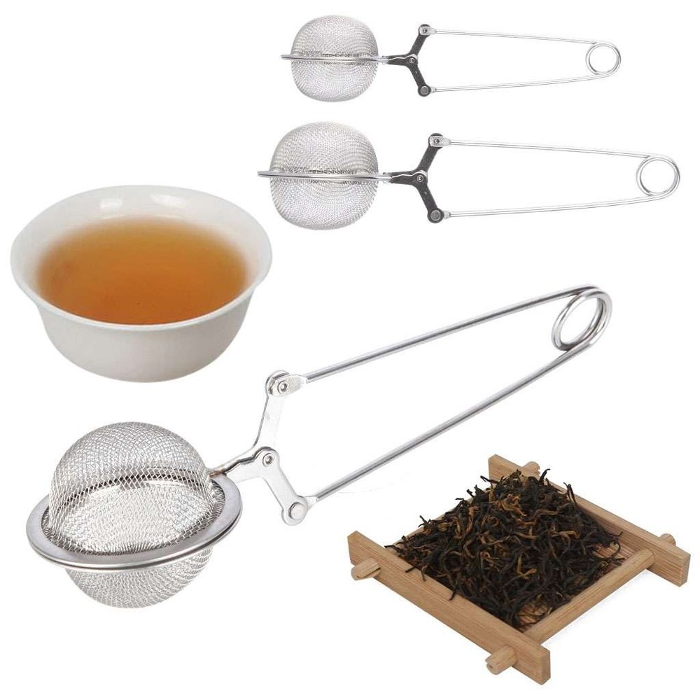 Stainless Steel Tea Infuser w/Handle Mesh Tea Strainer Filter for Loose Leaf Tea