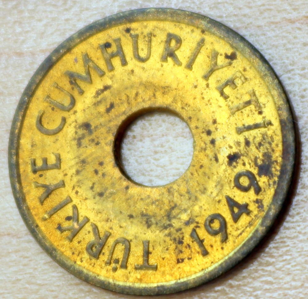 1949 Turkey 1 Kurus