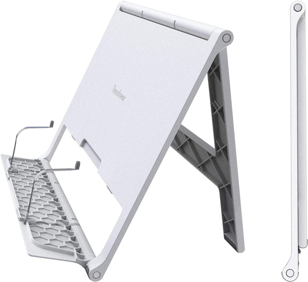 Adjustable Book Document Stand Multi Angle Lightweight White For Home Office