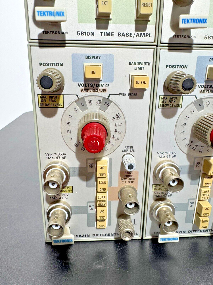 4 TEKTRONIX 5A21N DIFFERENTIAL AMPL PLUG-IN MODULE