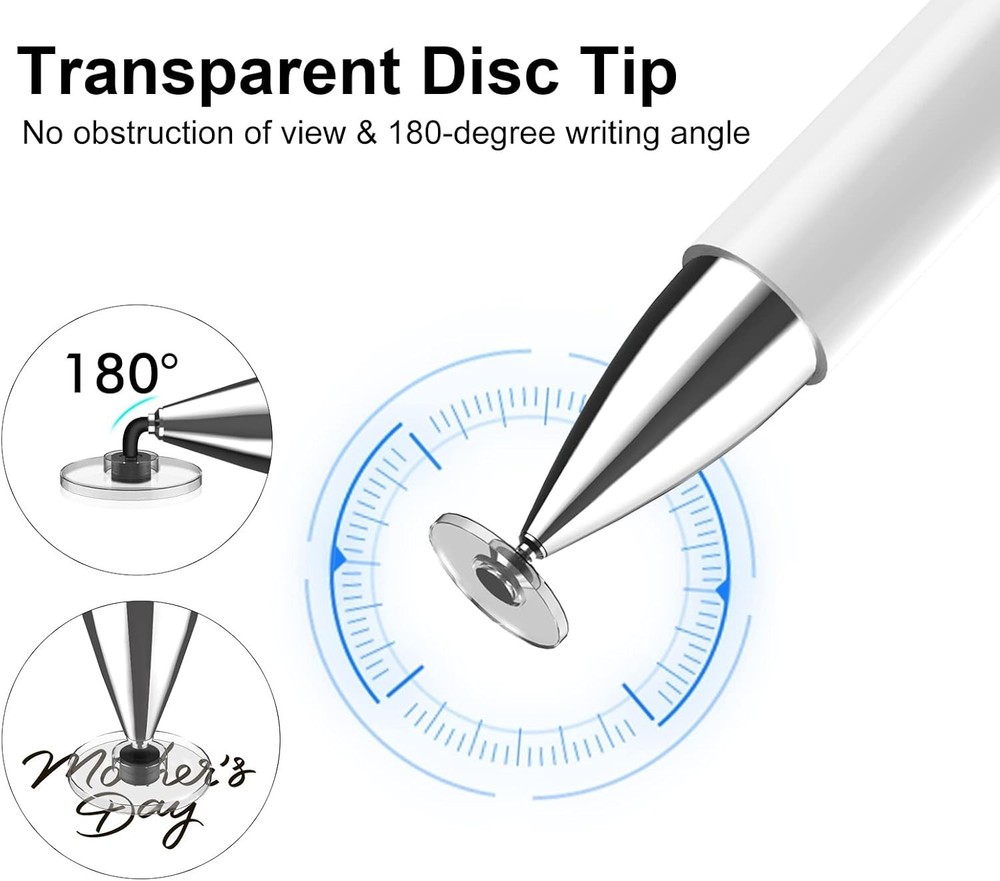 Stylus Pens 2 Pack Aluminum Touchscreen Compatible with iPad iPhone Android