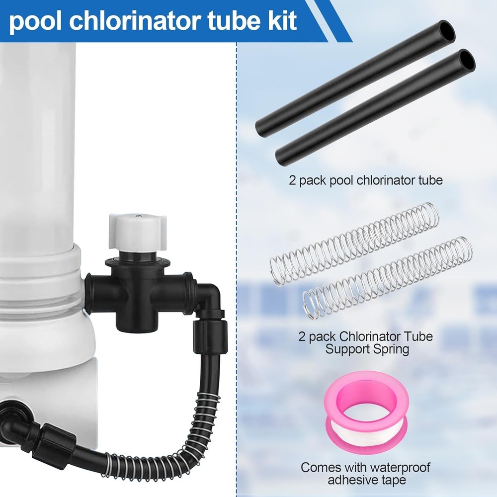 Pool Chlorinator PVC Flexible Tubes with Support Spring Kit