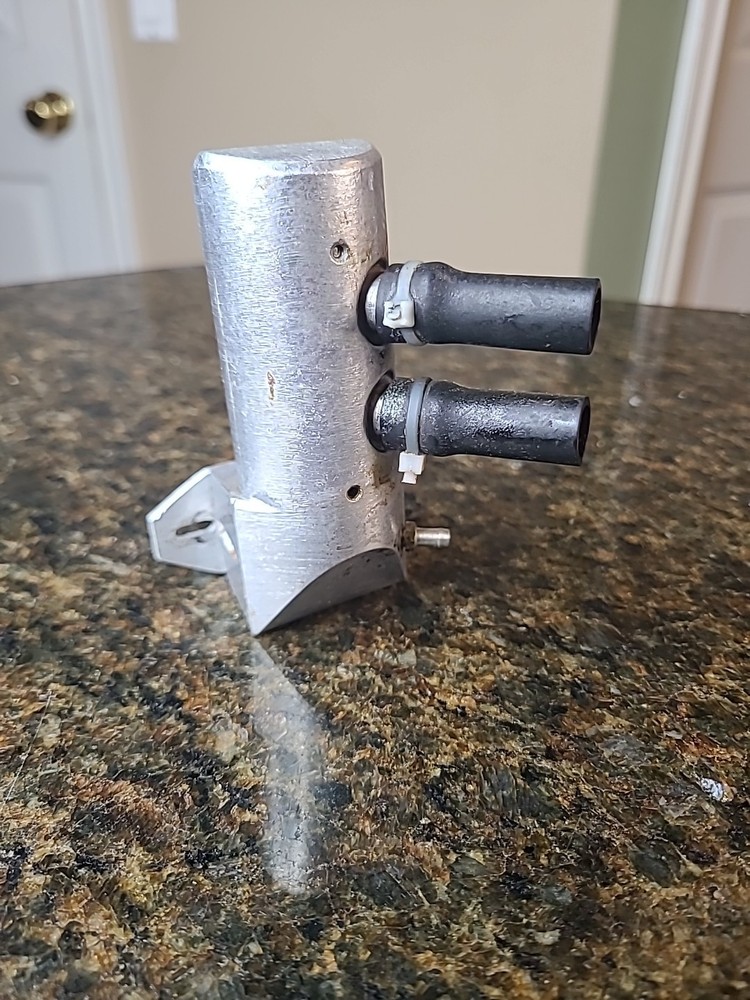 RC Model Airplane Engine Muffler DUAL Exhaust Unknown Maker MACS?