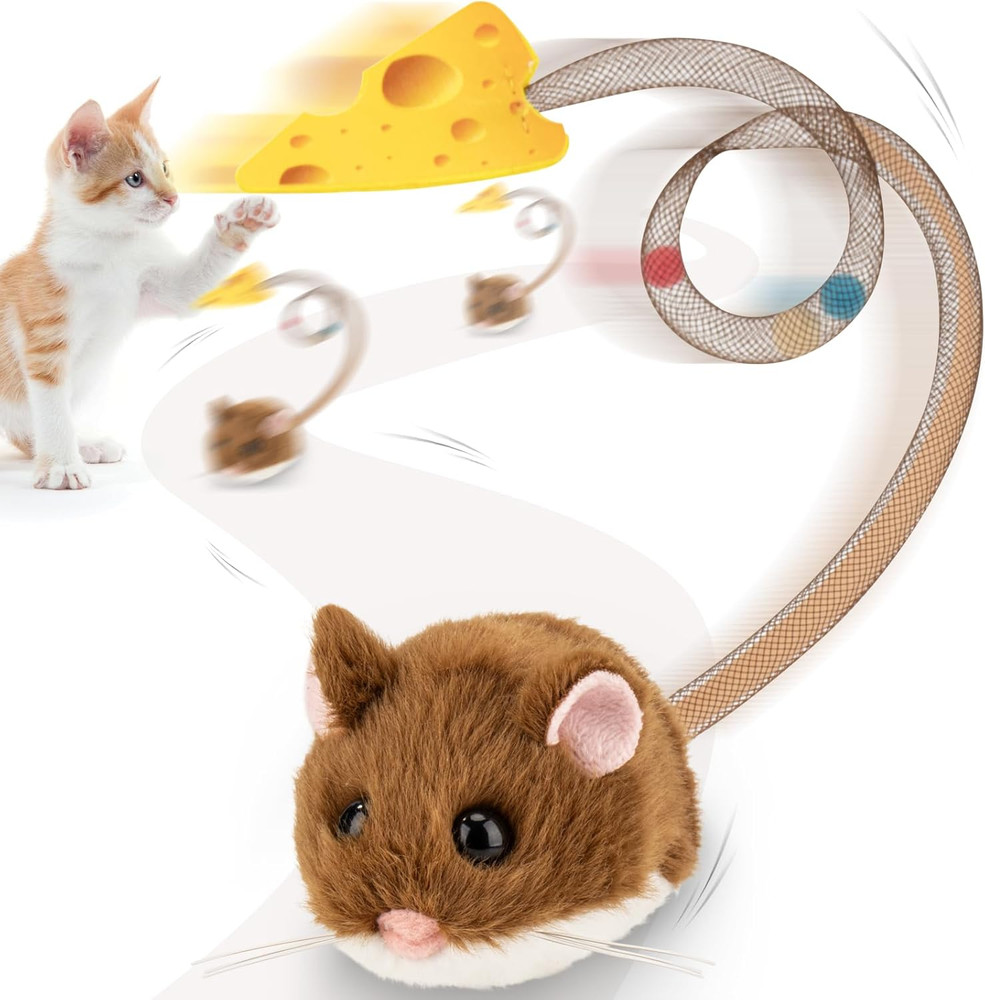 Interactive Migimouse Cat Toy 360° Rolling & Spin