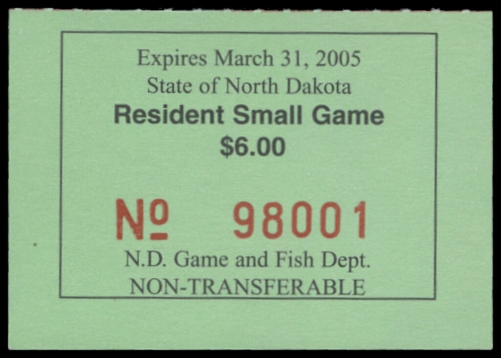 2004  North Dakota State Duck Stamp Mint Never Hinged