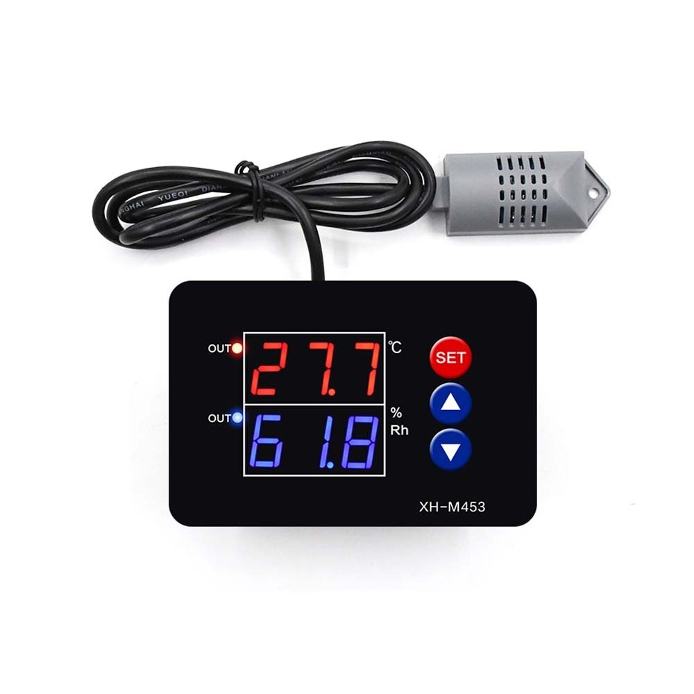 XH-M453 Temperature Humidity Controller Switch Digital Display Dual Output12-24V