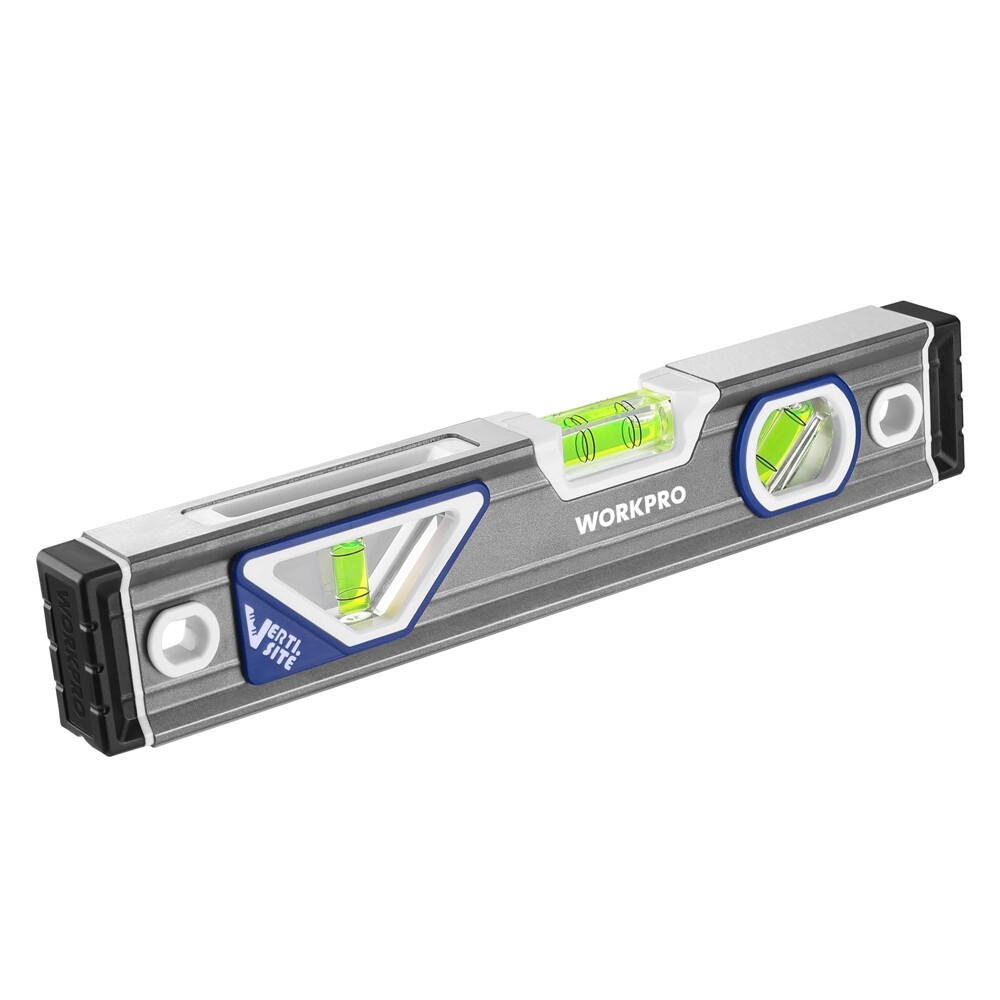 WORKPRO 10''Torpedo Level, Small leveler tool w/3 Different Bubbles 45°/90°/180°