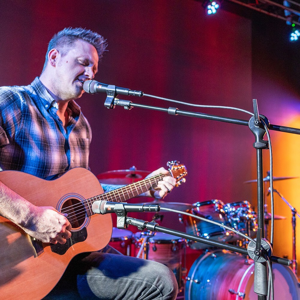 Hercules MS464BPRO Double Boom Adjustable Microphone Stand