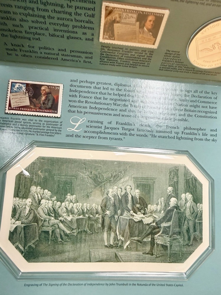 Benjamin Franklin Coin & Chronicles Set
