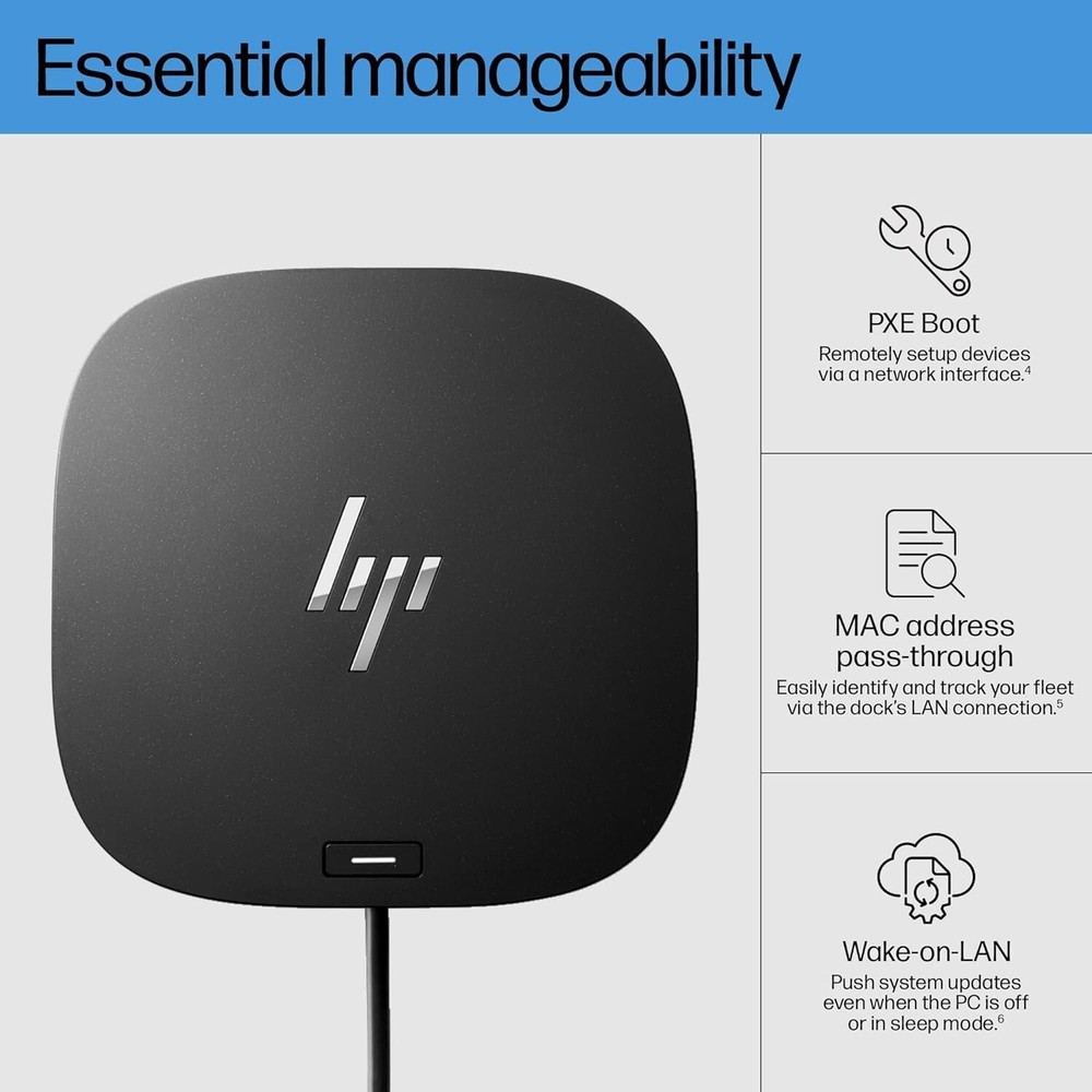 HP USB-C Dock G5-11-in-1 Adapter for Both USB-C and Thunderbolt-Enabled Laptops