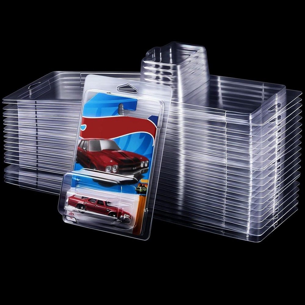 120PC Clear Protector Case Plastic Display For Hot Wheels & Matchbox Basic Cars