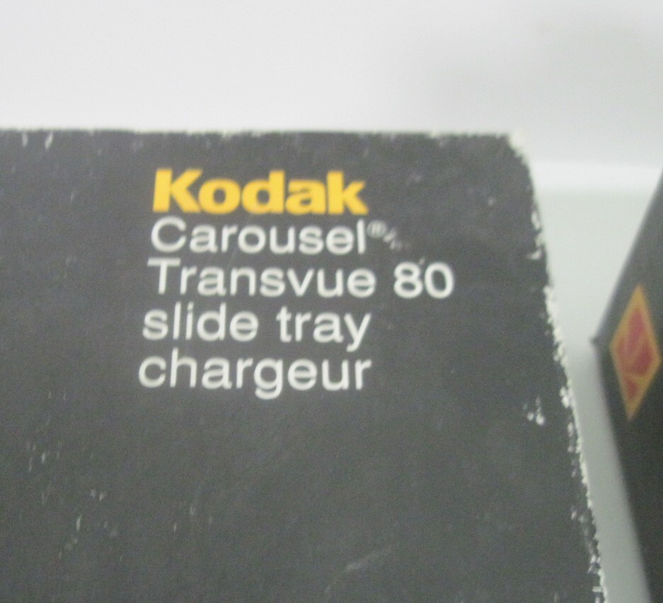 Two Kodak Carousel Transvue 80 Slide Trays