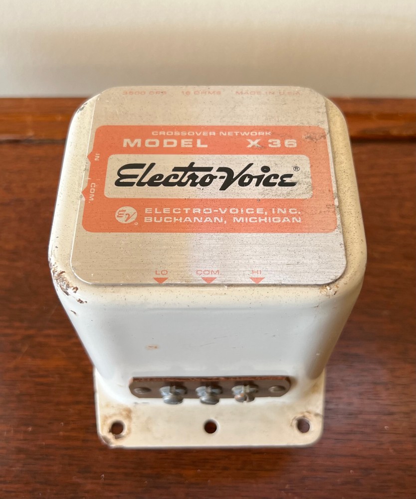 ELECTRO-VOICE CROSSOVER NETWORK MODEL X36 16 OHMS   WORKS!