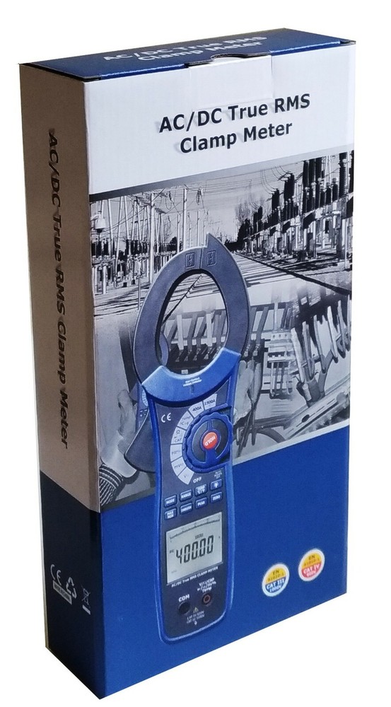 DT3352 1500A AC DC Watt Resistance Capacitance Frequency Clamp-on Meter True RMS