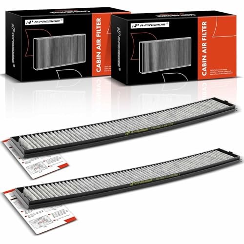 2-PC Cabin Air Filter with Activated Carbon Compatible with BMW -
