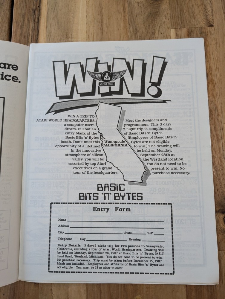Basic Bits ‘N Bytes Newsletter, Bits Of Basic, September 1987