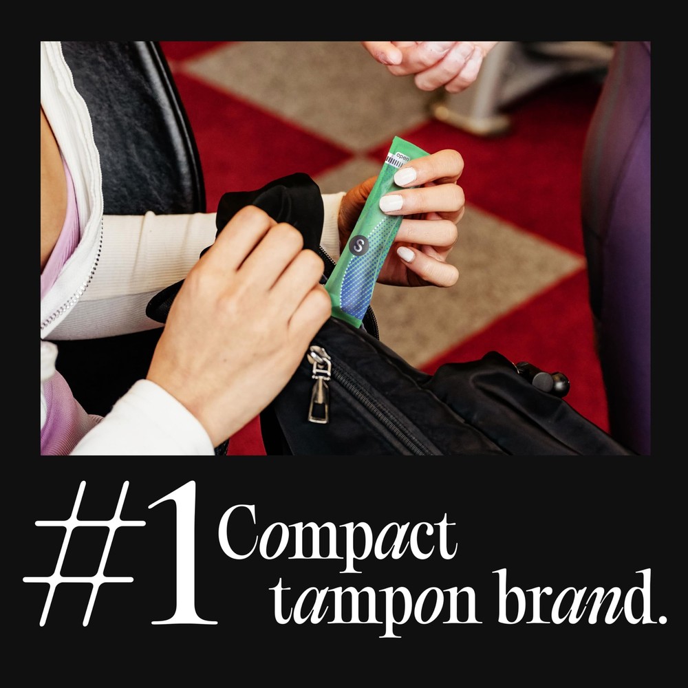 U by Kotex Click Compact Multipack Tampons, Regular/Super Absorbency, 45 Count