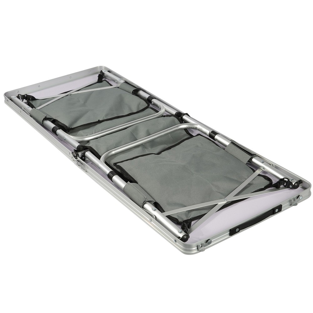 Camping Kitchen Table, Quick Set-up Folding Camping Table, 3 Adjustable Heights,