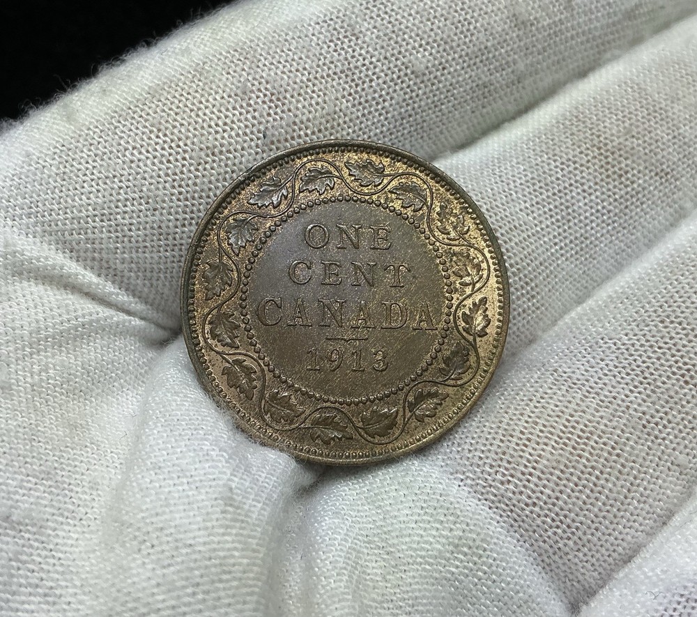 Canada 1913 large cent KM 21 Unc M461