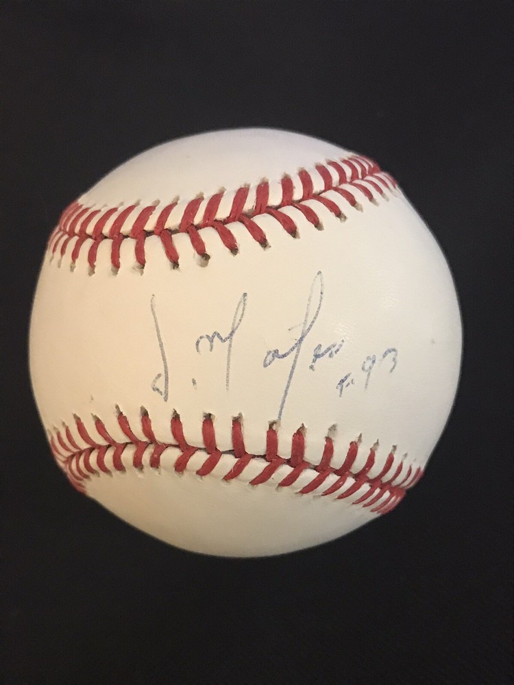 JORGE MATTEO AUTHENTIC SIGNED AUTOGRAPHED OFFICIAL MLB BASEBALL YANKEES