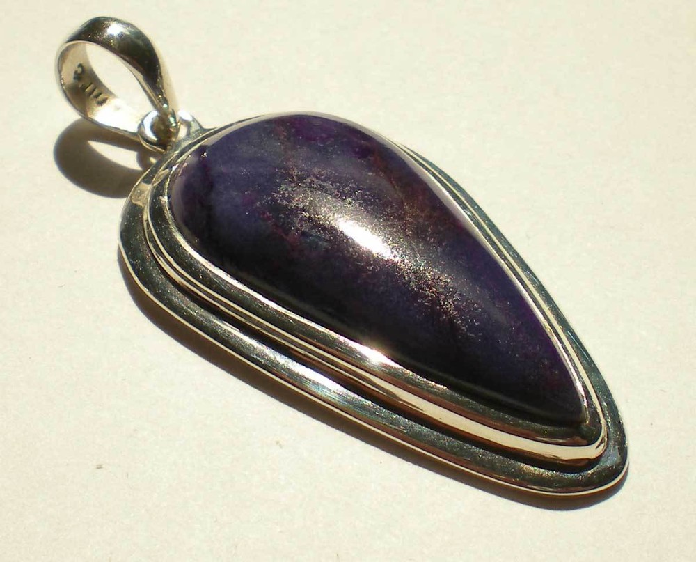 Sugilite Pendant - Sterling Silver j2465d