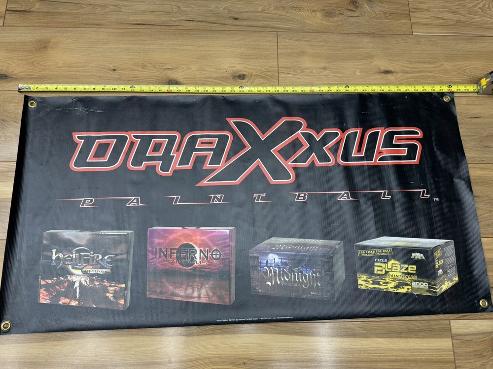 Early 2000s Draxxus Paintball Banner