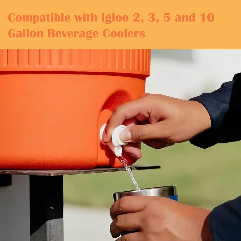 4 Pack Push-Button Spigot Replacement for 2 to 10 Gallon Water Jugs Coolers