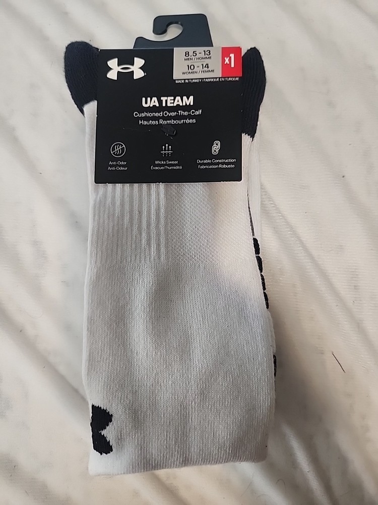 UA Team OTC White Sock