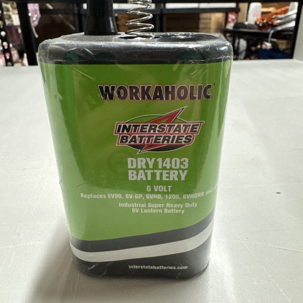 Interstate Batteries DRY1403 – 6 Volt HD Lantern Flashlight Battery, 7000mAh, C