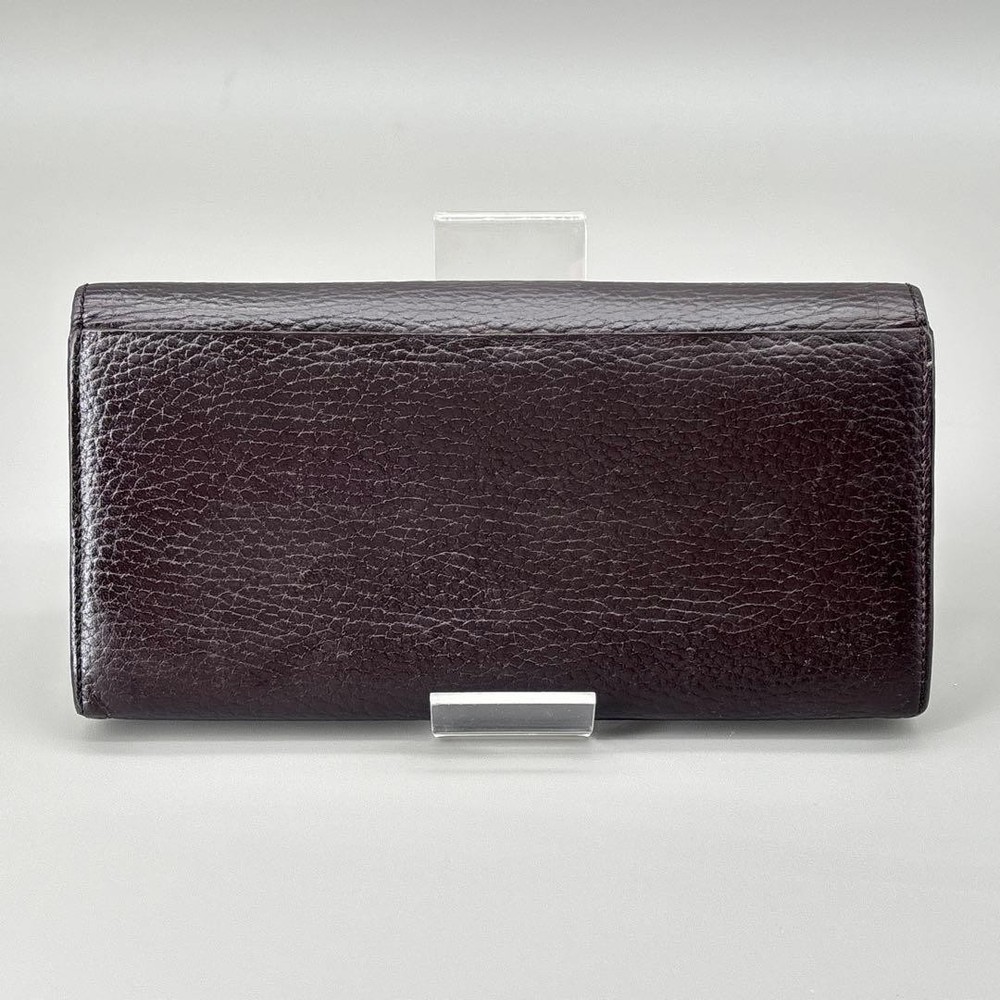 Burberry Nova Check Frame Long Wallet Leather
