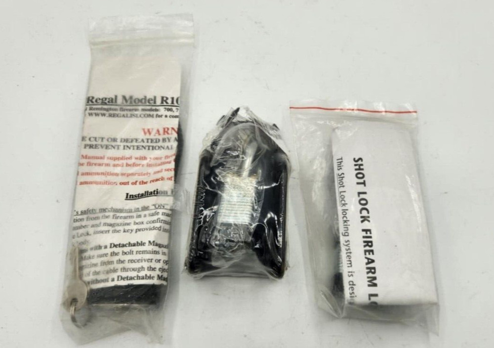Bulk Lot: Three Firearms Locks - Cable - Gun Safety