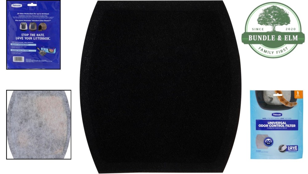 Large Cat Litter Box Dome Replacement Filter for Odor Control and Absorption