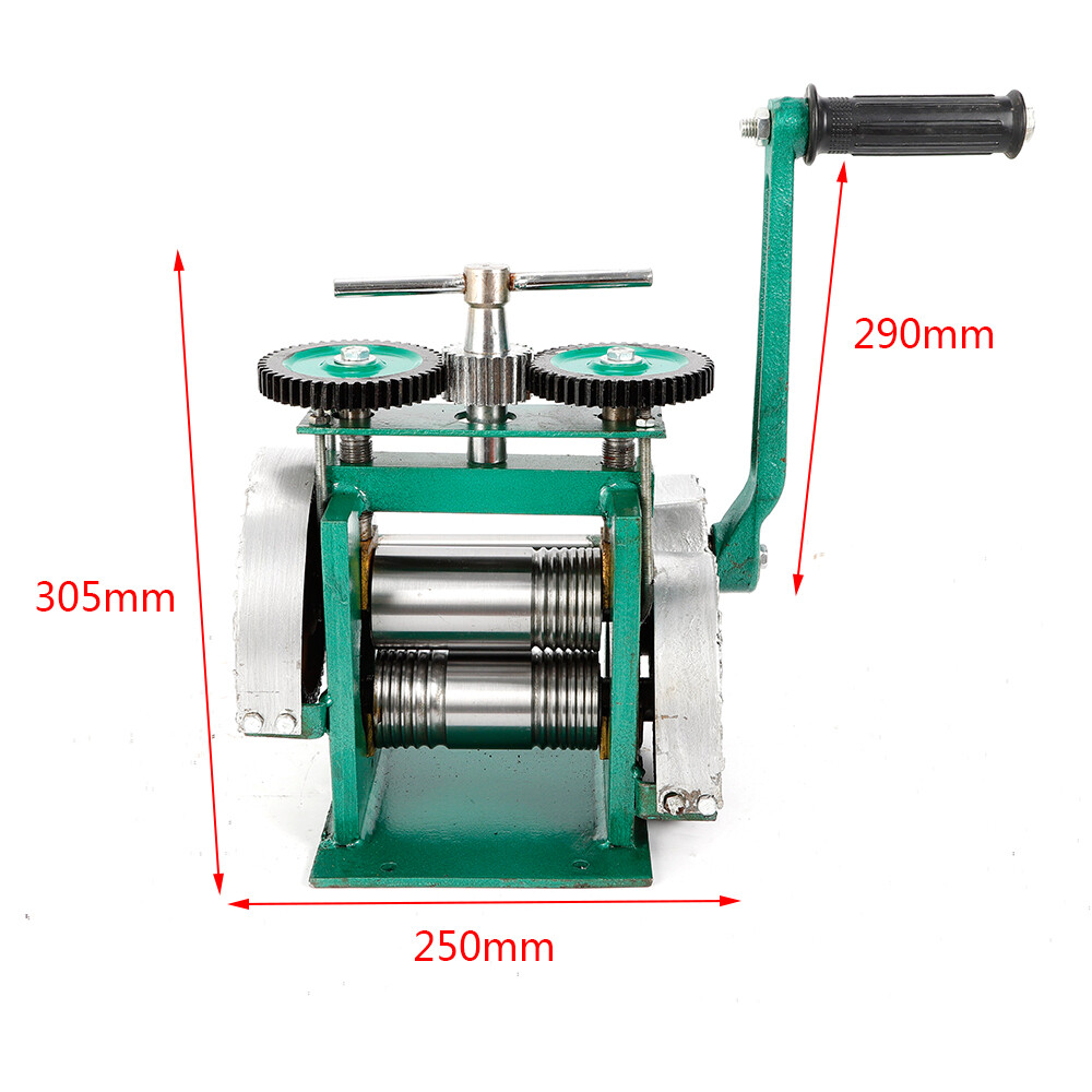Manual Jewelry Press Rolling Mill Machine Wire Flat Metal Sheet Roller Tool New