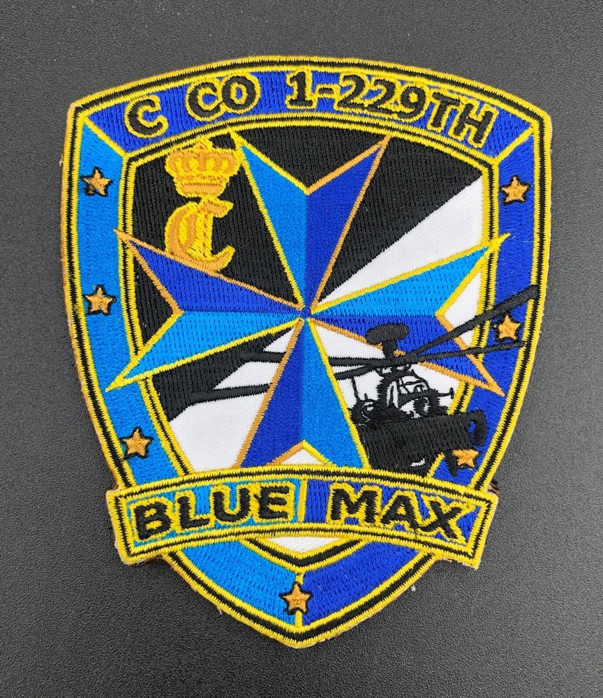 C Co 1-229th Blue Max Apache Army Aviation Patch OEF OIF