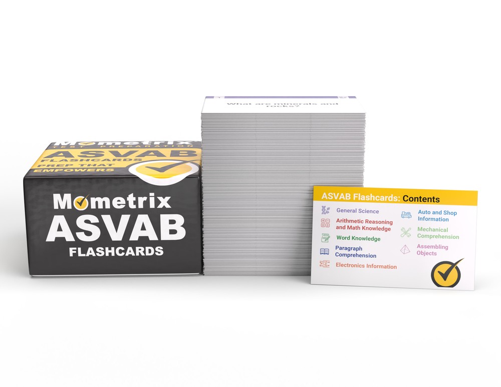 ASVAB Study Cards 2024-2025 (boxed)