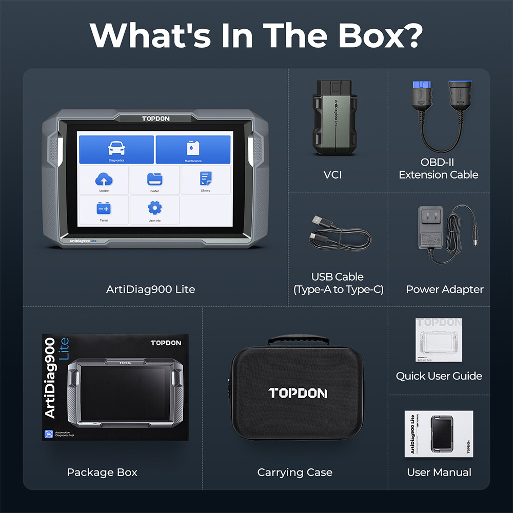 TOPDON ArtiDiag900 Lite Bidirectional Diagnostic Tool All System Engine ABS SRS