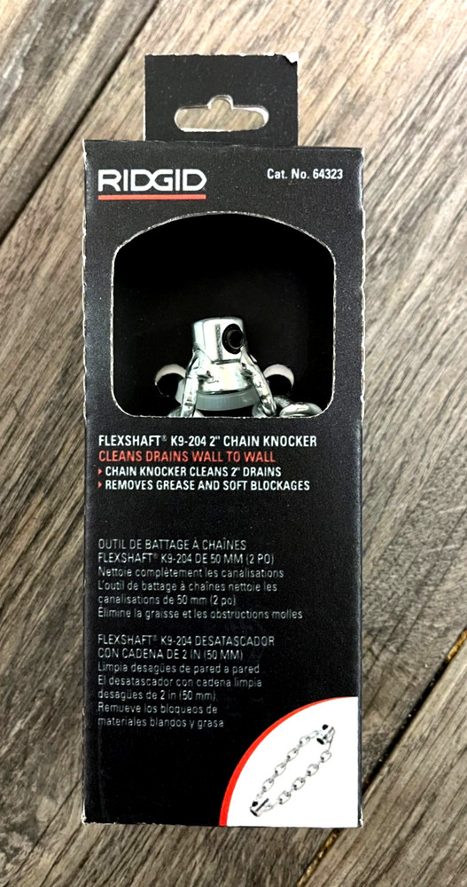 RIDGID FLEXSHAFT K9-204 2" CHAIN KNOCKER