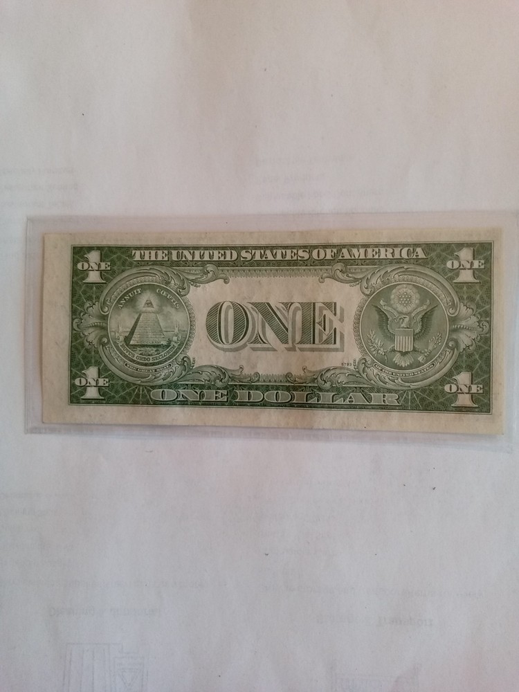 1935 Series E Silver Certificate, Print Error, Choice Uncirculated