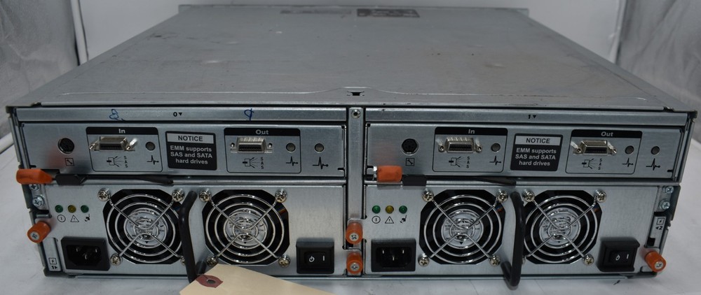 Dell PowerVault MD1000 Disk Array 15-Bay SAS Storage No HDD 2x PWS 2x Controller