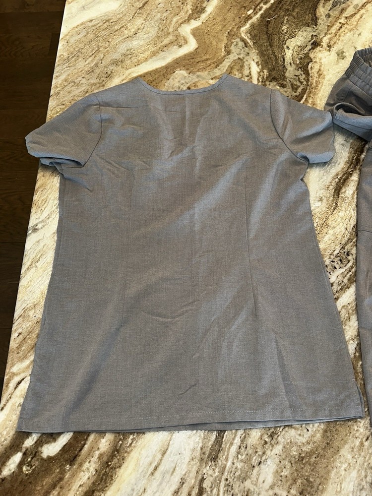 Figs Scrub Set XS Top Small Bottoms Technical Collection Gray Jogger