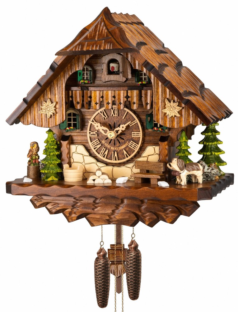 Cuckoo Clock Black Forest house  EN 441 NEW