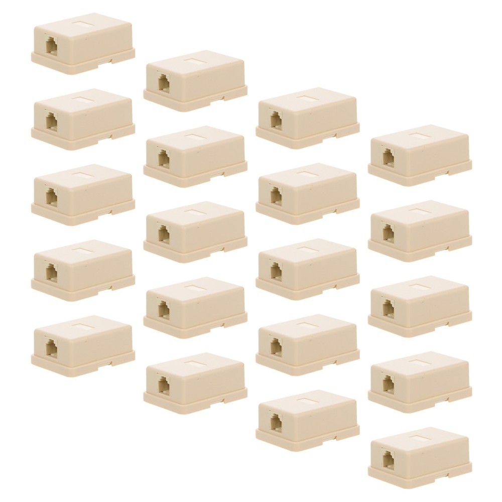 20 Pcs Telephone Accessories Plastic Junction Box Cable Splitter