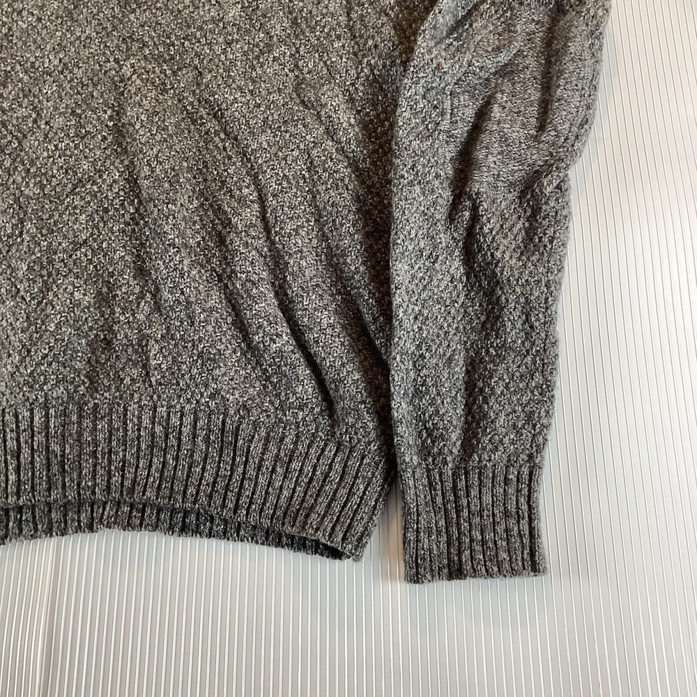 H&M Mens Sweater Long Sleeve Sz L Large Pullover Solid Collared Soft Warm
