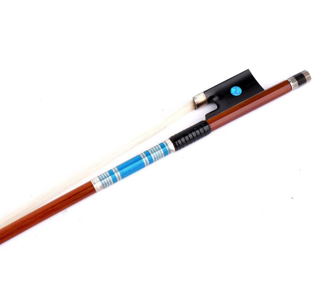 D.Peccatte Copy Master Pernambuco Violin Bow 4/4 Ebony Blue Eye Frog Silver Part