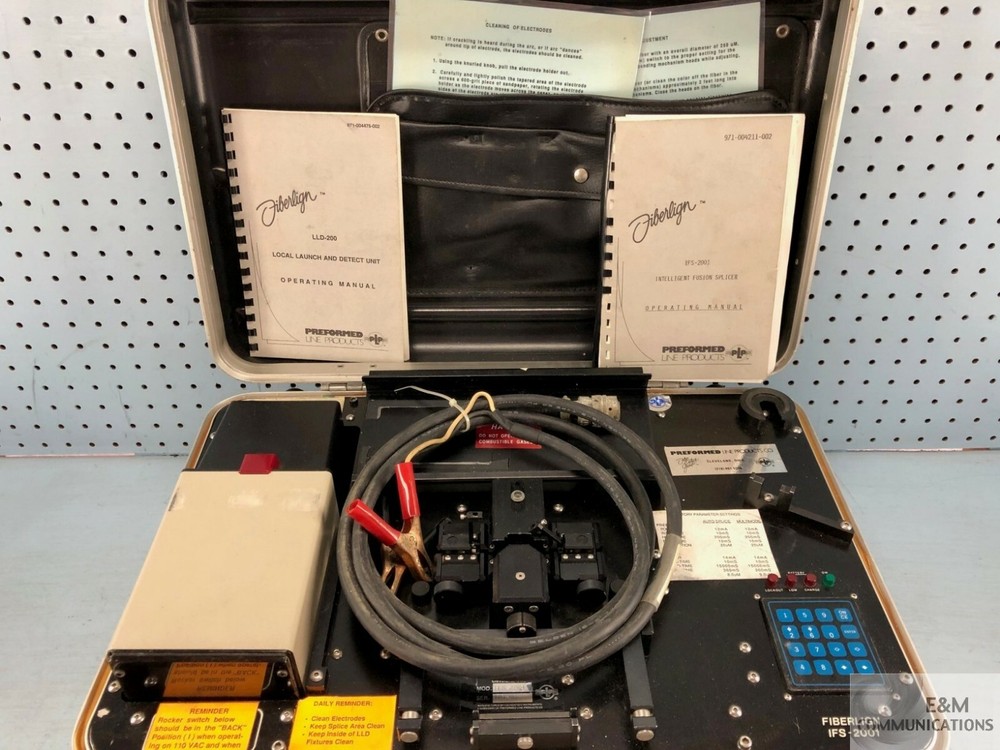 IFS-2001 PERFORMED LINE PRODUCTS INTELLIGENT FUSION SPLICER + DOCS & ACCESSORIES
