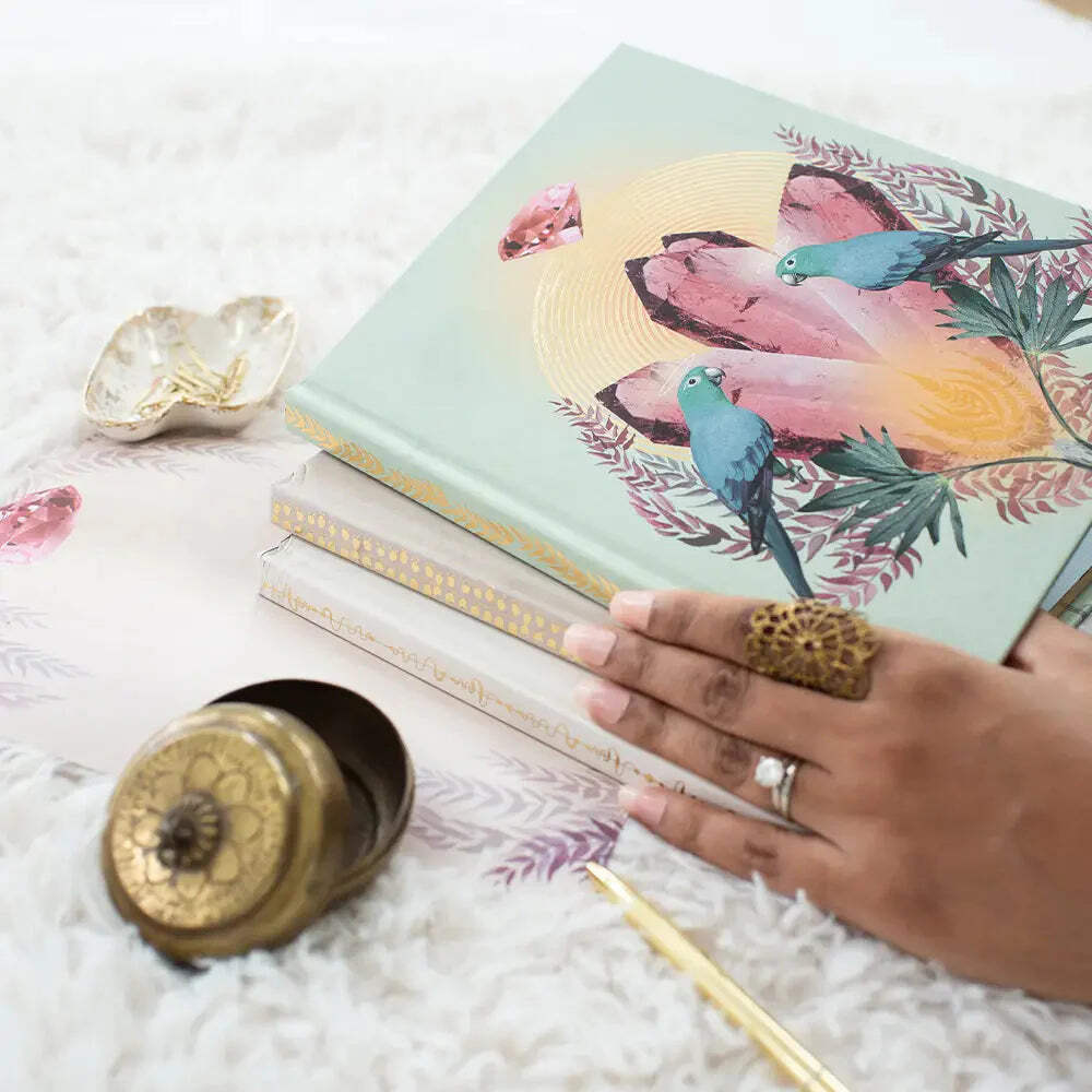 Crystal Fate Luxury Hardback Notebook Journal - Illustrated Inside