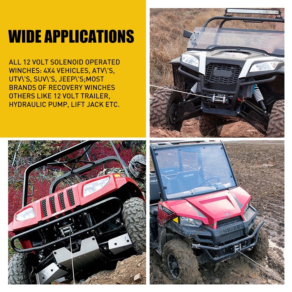Wireless Winch Remote Control Kit 12V Receiver 150ft Twin Switch Handset Easy